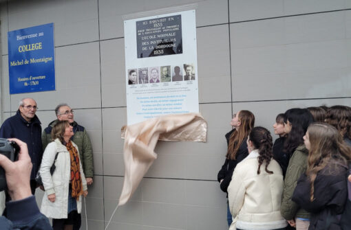 Hommage aux instituteurs résistants du collège Montaigne à Périgueux