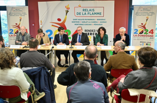 Relais de la flamme olympique en Dordogne le 22 mai, Germinal PEIROT