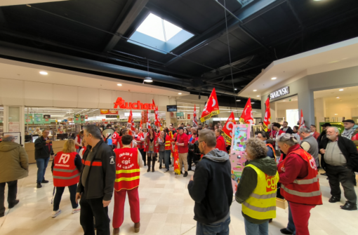 Les salariés d’Auchan en grève à Marsac