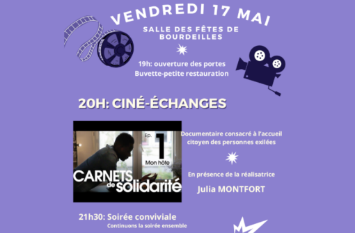 Ciné-échange “Carnet de solidarité” à Bourdeilles sur l’accueil des exilés