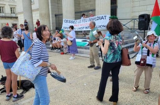Le concert des casseroles pour la Palestine à Périgueux