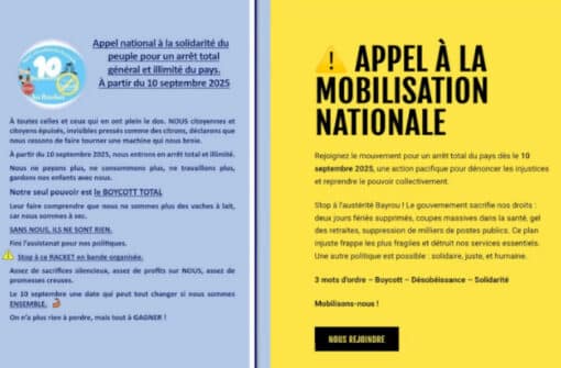 Le Mouvement du 10 septembre, Boycott désobéissance solidarité