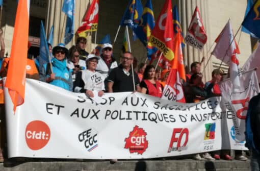 Manif 18 septembre part2 à Périgueux, contrer les médias milliardaires, pétition, révolution