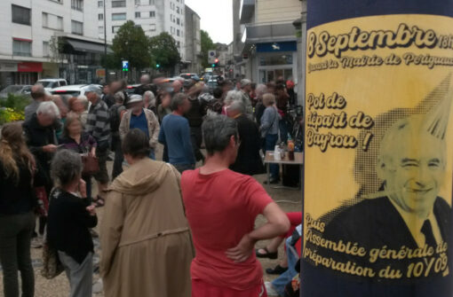 Pot de départ de Bayrou et vote du lieu Tourny 10h pour le 10 septembre 10S25