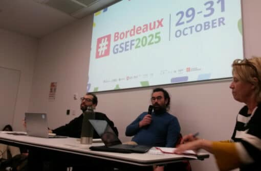 GSEF 2025, Augustin Morel et Steve Lewis des Observatoires de l’ESS Belge et Français