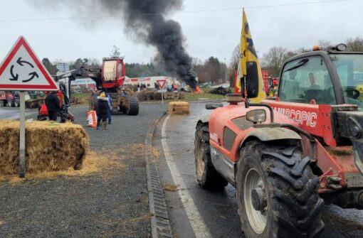 Le troisième jour des manifestations des agriculteurs