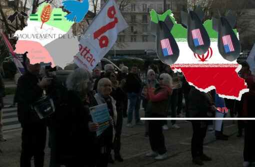 Manifestation pour la paix à Périgueux contre le conflit en Iran