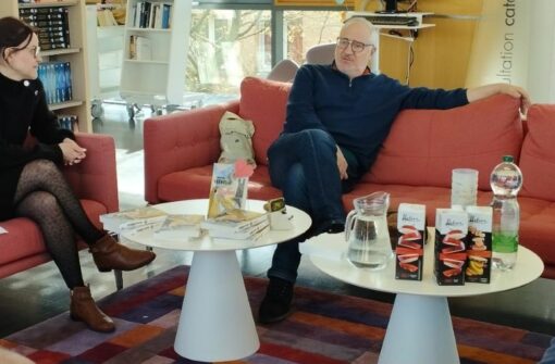 Laurent Bénégui, auteur de « Sa guerre » rencontré à la médiathèque Louis Aragon de Boulazac