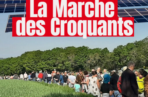 Marche des Croquants contre les 114 ha d&rsquo;agrivoltaisme au Chateau de l&rsquo;Herm