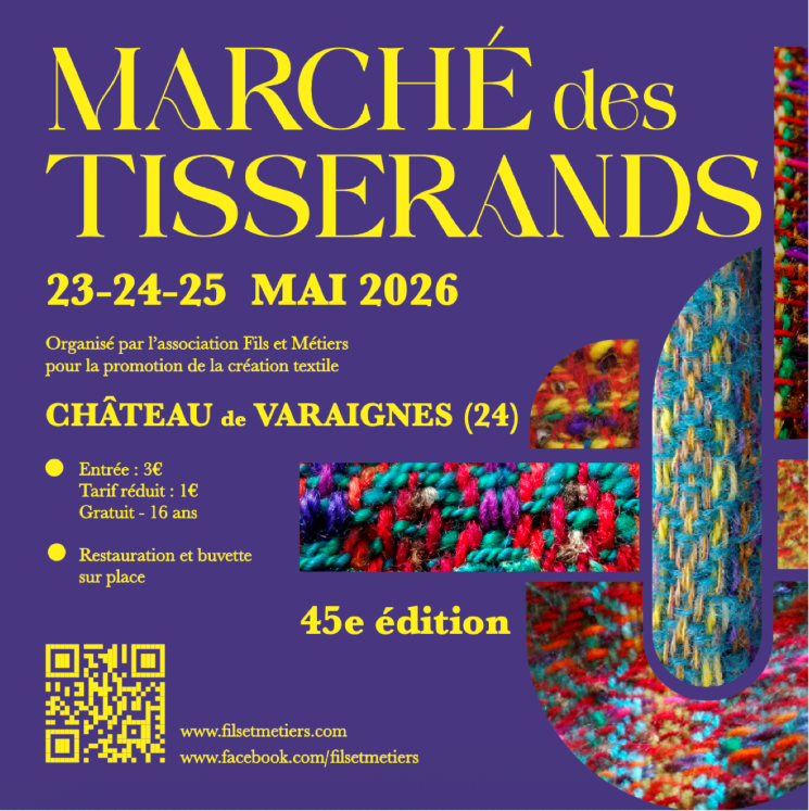 Marché des tisserands à Varaignes du 23 au 25 mai episode artwork