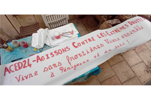 ACED24 Action Contre les Extrêmes-Droites C9M à Périgueux