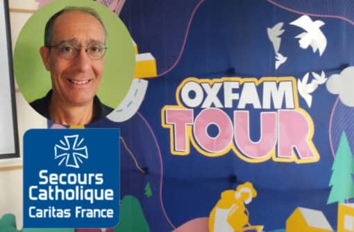 Jean Chalié délégué Secours Catholique Périgord Agenais à l&rsquo;Oxfam Tour
