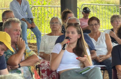 Salomé De Sousa master avec mémoire sur l&rsquo;agriculture et la migration à la Fête de la Conf