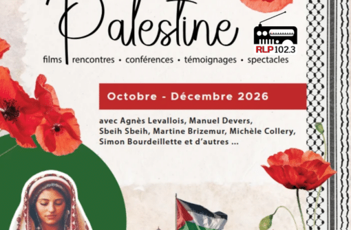 Les moments Palestine, Une série d&rsquo;évènement organisé par le comité Dordogne-Palestine, présenté par Violette Folgado