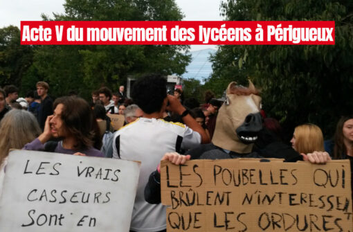 Détermination des lycéens (acte V), blocages et manif à Périgueux, part1